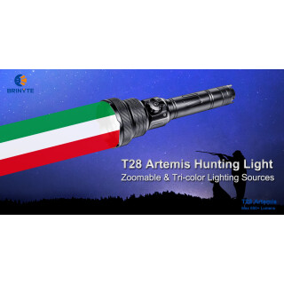 T28 ARTEMIS- JagdlampeTRI-Color ROT-GRÜN-WEISS